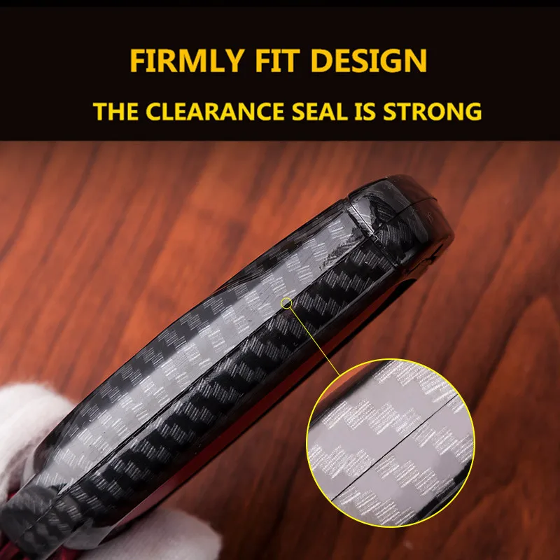 Углеродное волокно + кожаный дистанционный Автомобильный ключ чехол для Toyota Chr C-hr