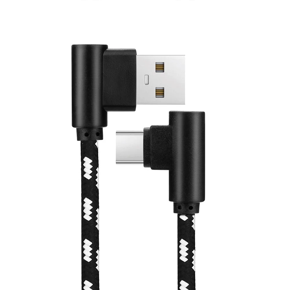 Черный 3M/10 футов usb type-C зарядный шнур USB 2,0-usb type-C Быстрая зарядка и кабели для синхронизации данных Совместимость Android смартфон для samsung - Цвет: Черный