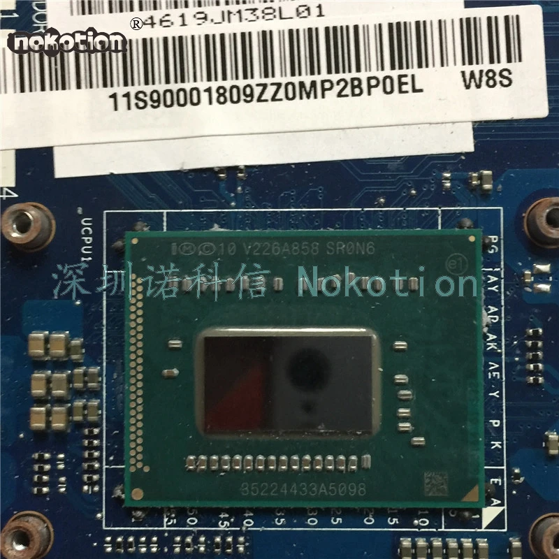Материнская плата NOKOTION VITU5 для ноутбука Lenovo U510 с SR0N6 LA-8971P CPU Geforce GT620M 1G DDR3 |