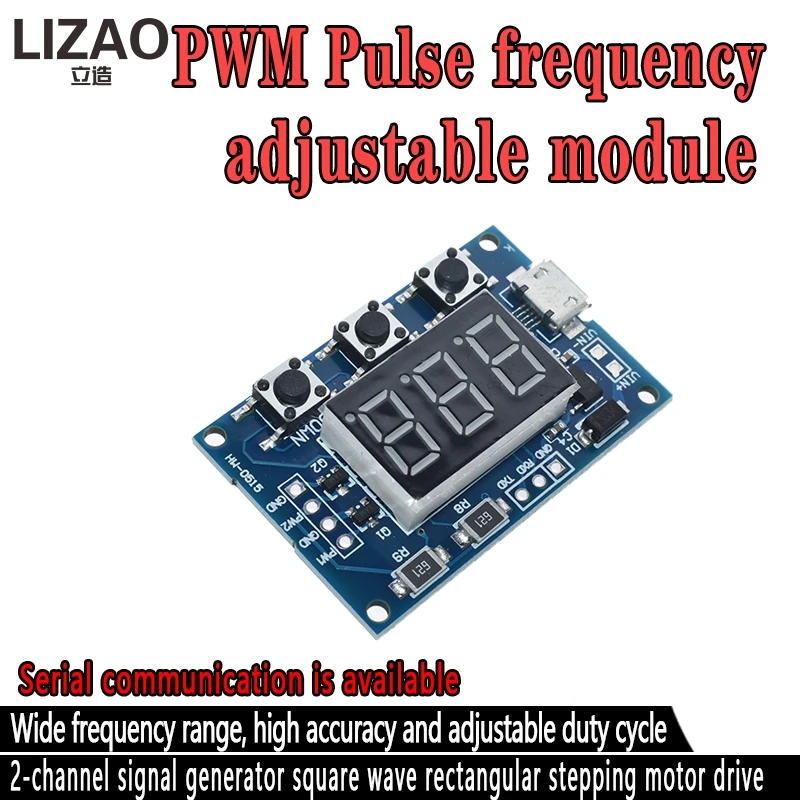 DC5 30V микро USB 5V независимый pwm генератор сигналов 2 канальный двойной способ
