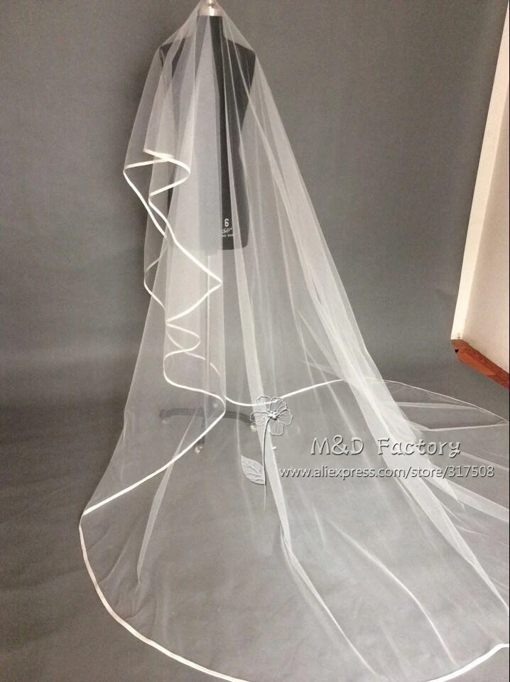 Фата свадебная двухслойная Цвет Белый/слоновой кости 3 м |