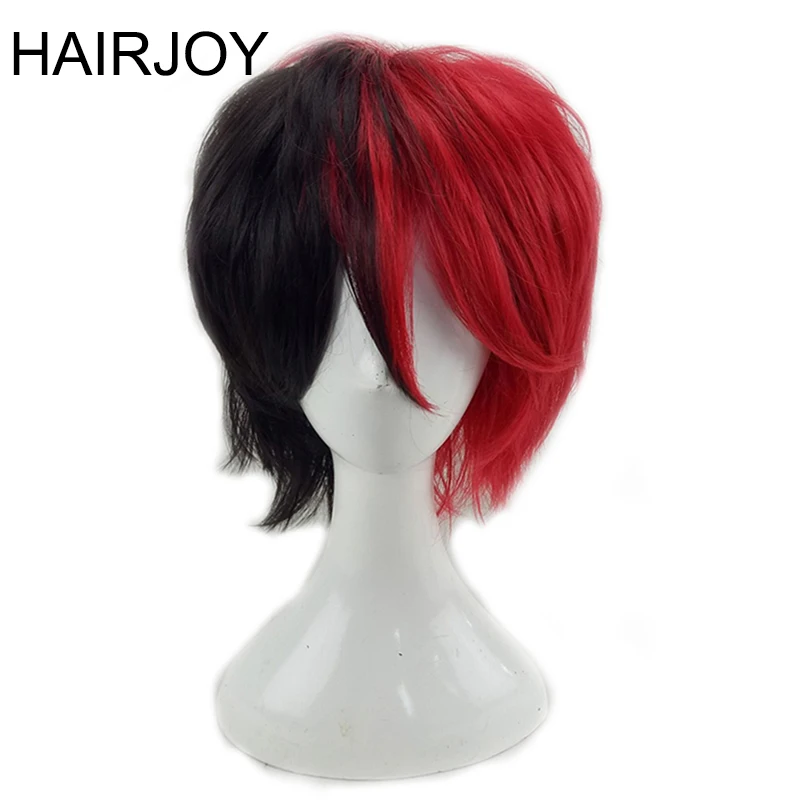 HAIRJOY синтетические волосы косплей парики короткий костюм парик 14 цветов