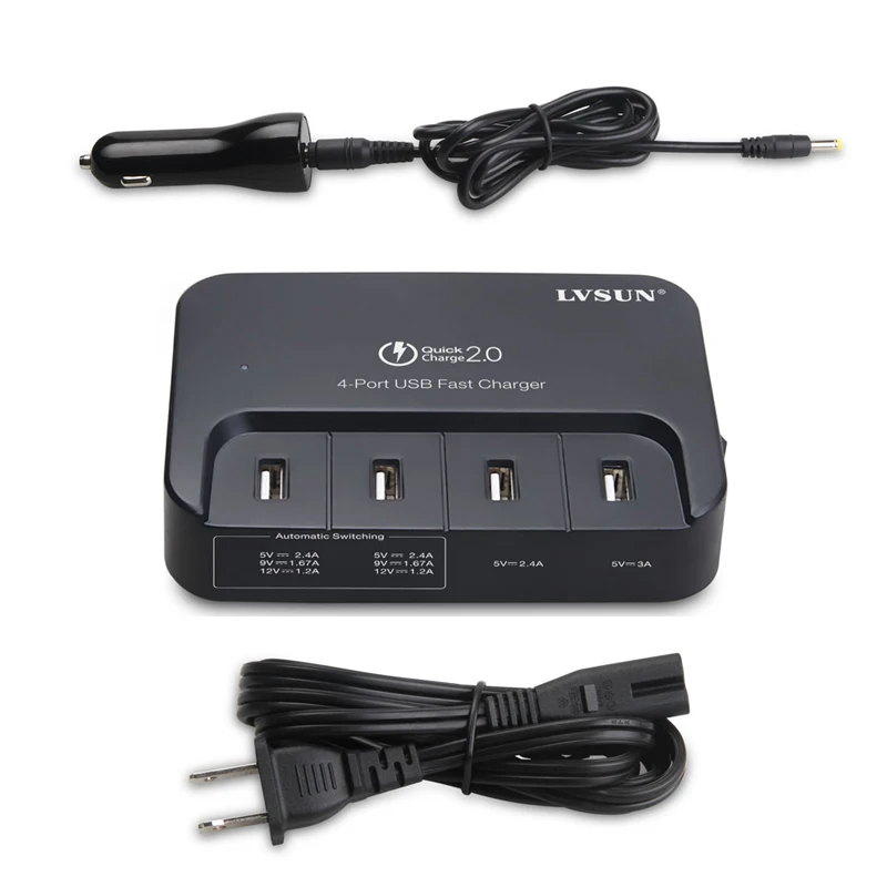Udoli 5 В 3 а 9 в 12 источник питания 4 порта USB настенное зарядное устройство