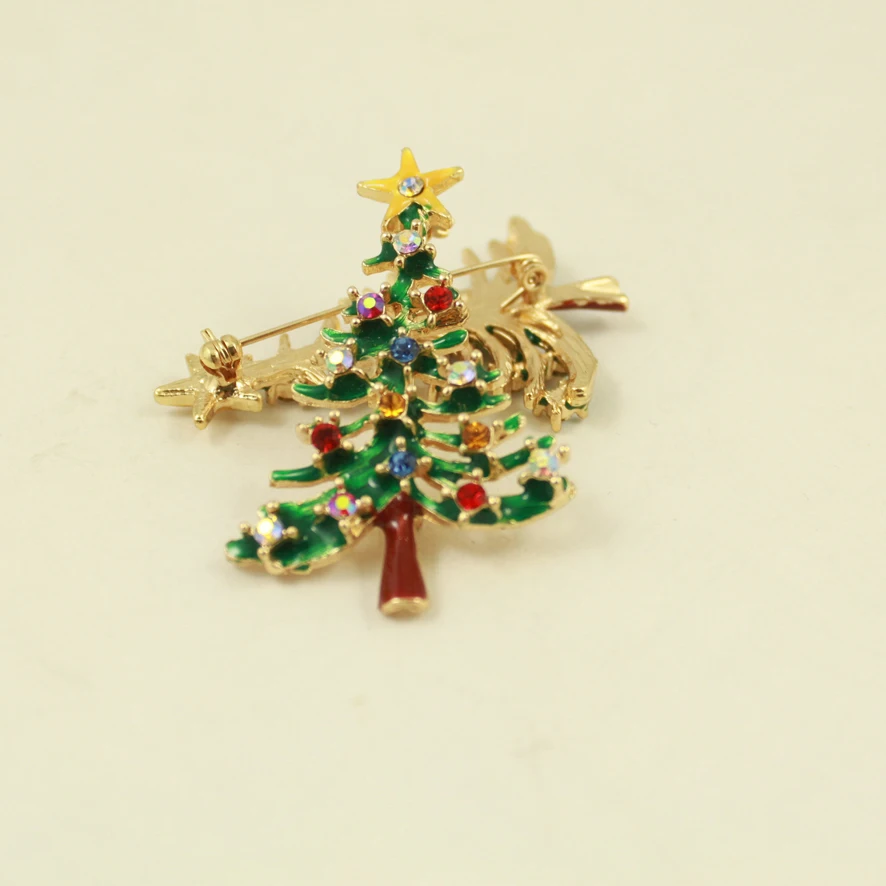 Fashion Classical Christmas Tree Brooch Pins Wedding Collar Clip Accessory Wholesale Brooches Best Gift For Women Jewelry Set | Украшения и