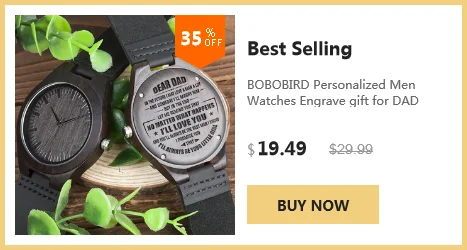 BOBO BIRD женские деревянные часы дизайнер с ремешком из искусственной кожи кварцевые часы для подарочной коробки C-dN23
