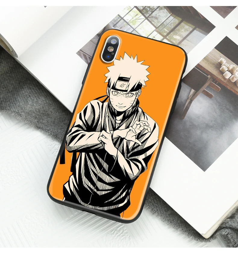 Модный объемный Аниме Наруто Чехол для iPhone 6 6s Plus Чехол Мягкий ТПУ силиконовый мультфильм телефон чехол для iPhone 7 8 Plus XS XR Coque
