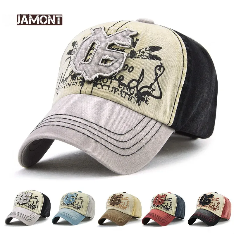 

JAMONT 2018 New Outdoor Black Baseball Cap for Men Women Brand Snapback Hat Cotton Print Letter Bone Casual Cap Retro Style