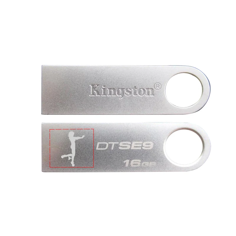 флешка Kingston usb flash drive 16 ГБ memory stick металл cle pen пользовательские надписи или шаблон