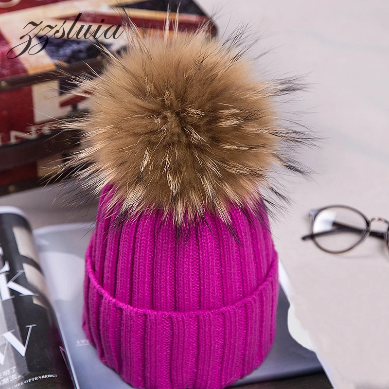2017 Новая Мода Зимние Меховые Шапки Для Женщин Ухо Защитить Шерсть Трикотажные