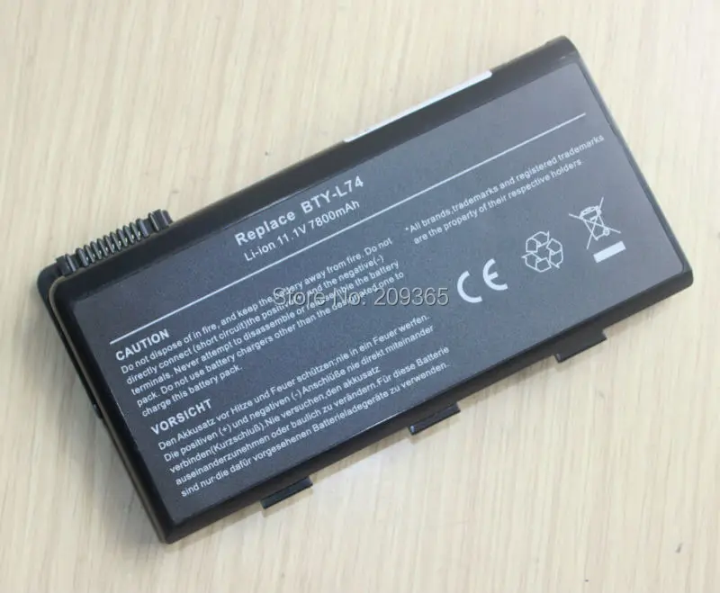 Аккумулятор для ноутбука MSI L74 L75 A7005 CX500 CX500DX CX705X CX623 EX460 EX610 CX700 | Компьютеры и офис