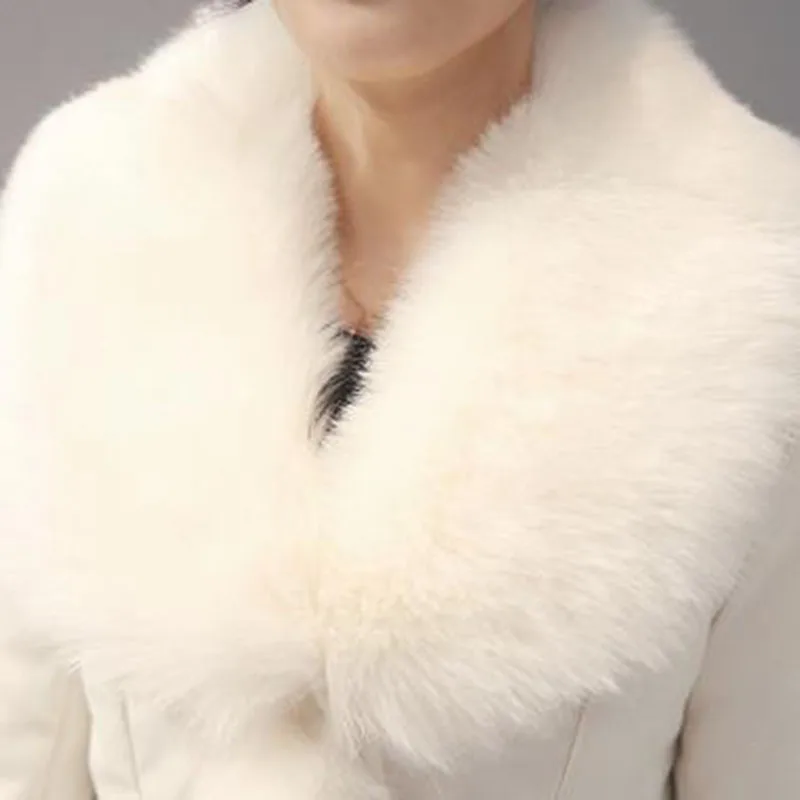 Женская зимняя куртка из искусственного меха Толстая теплая хлопковая