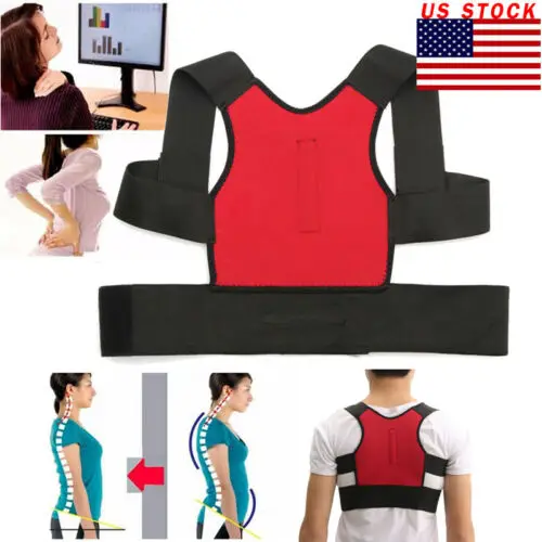 Корректор осанки для мужчин и женщин регулируемый пояс поддержки спины плеч |