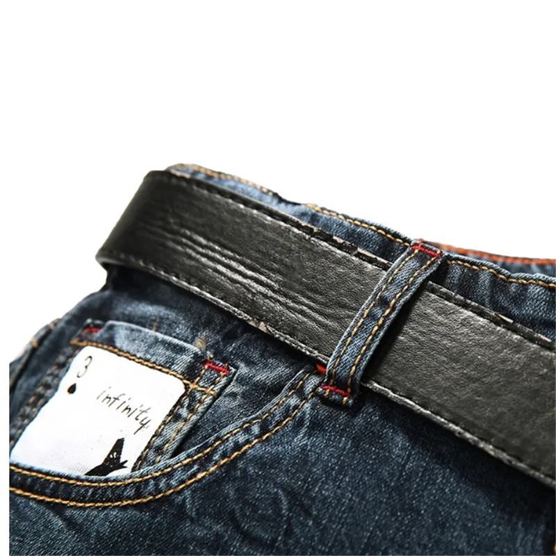 Шорты джинсовые мужские рваные в стиле ретро размера плюс 28-40 | Мужская одежда