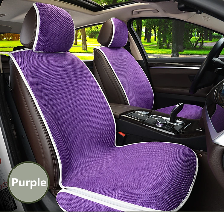 

1 Piece Breathable Mesh Ice Silk Car Front Seat Cover Pad Fit Most Cars Summer Cool Seat Cushion Luxurious Simple Universal Size