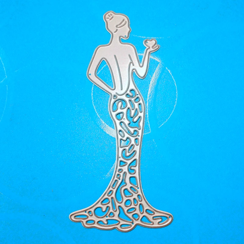 Металлические пресс формы YLCD711 Fishtail Girl для фотографий инструменты тиснения|dies for