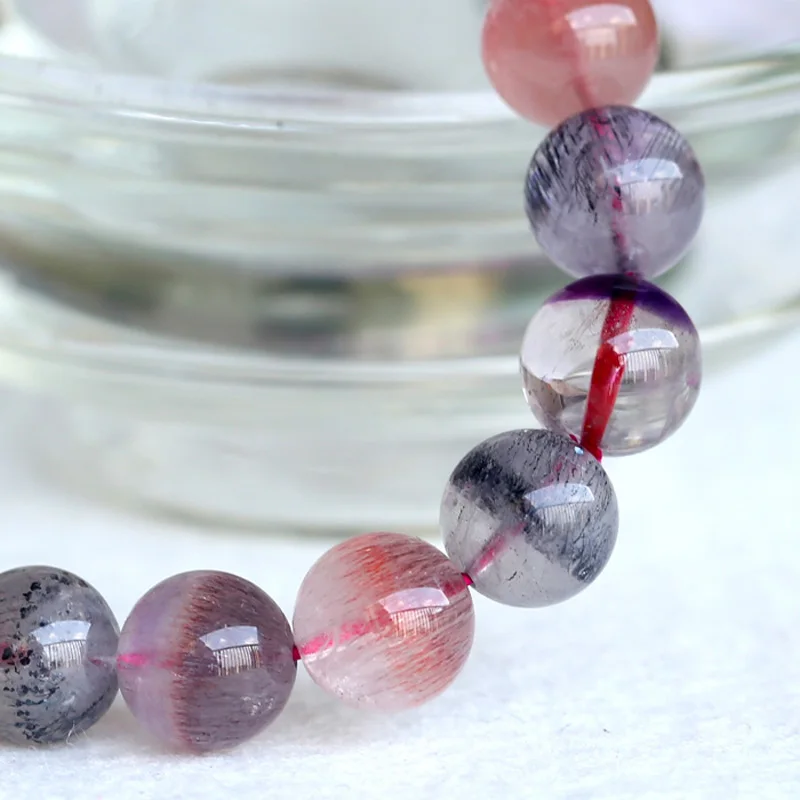 Оптовая продажа натуральный подлинный разноцветный растягивающийся браслет Mix