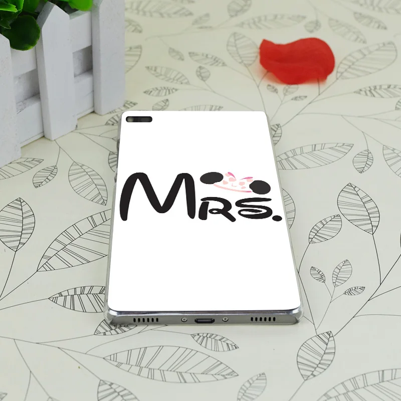 C0602 Mrs. Wedding Ears Transparent Hard Thin Case Skin Cover For Huawei P 6 7 8 9 Lite Plus Honor 4C 4X G7 |