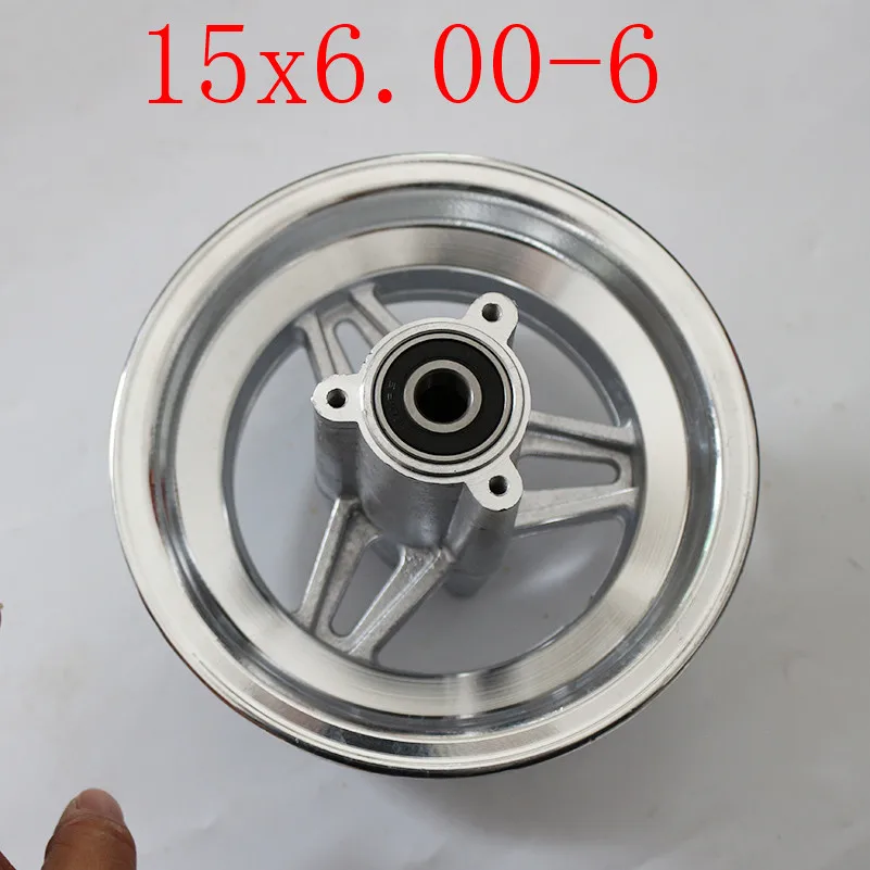 Размер 15x6. 00-6 прямые ребра газон& Сад шины колеса 15X6-6 дюймов 168CC картинг мотоцикл обод колеса с бескамерной шиной