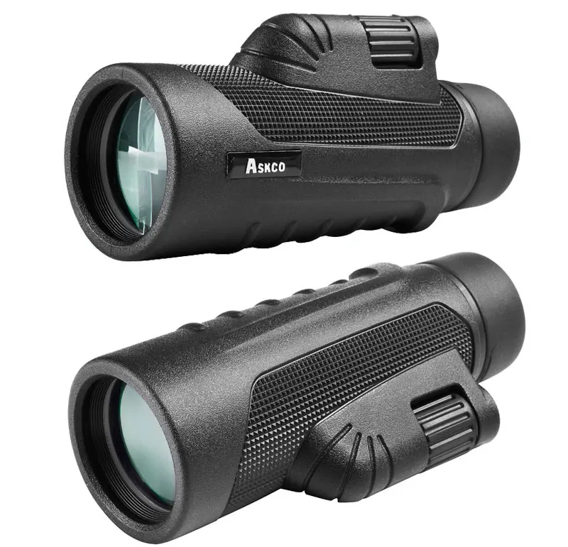 Askco 10X42 HD монокулярный телескоп мощный ручной Монокуляр охотничий зрительный прицел для наружного наблюдения за птицами с отверстием для штатива