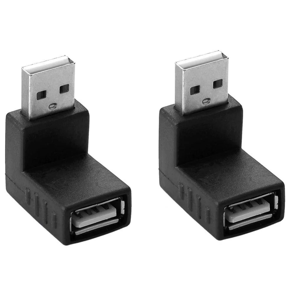 1 шт. новый угловой соединитель USB 2 0 штекер-гнездо 90 градусов переходник |