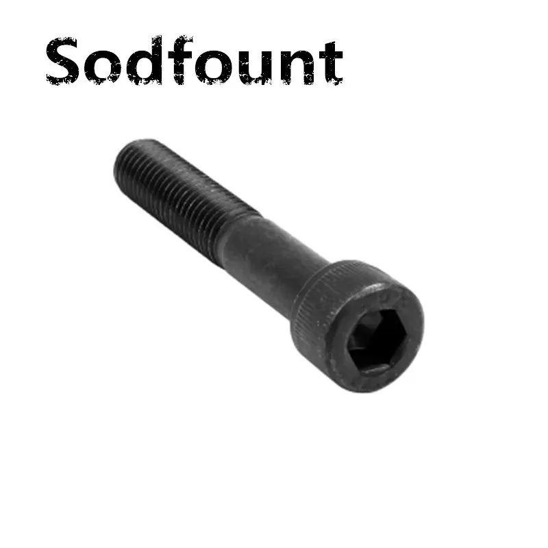 100 шт. M3X4/5/6/8/10/12/14 60 мм плоская головка с потайной головкой черного цвета сорт 12 9 из