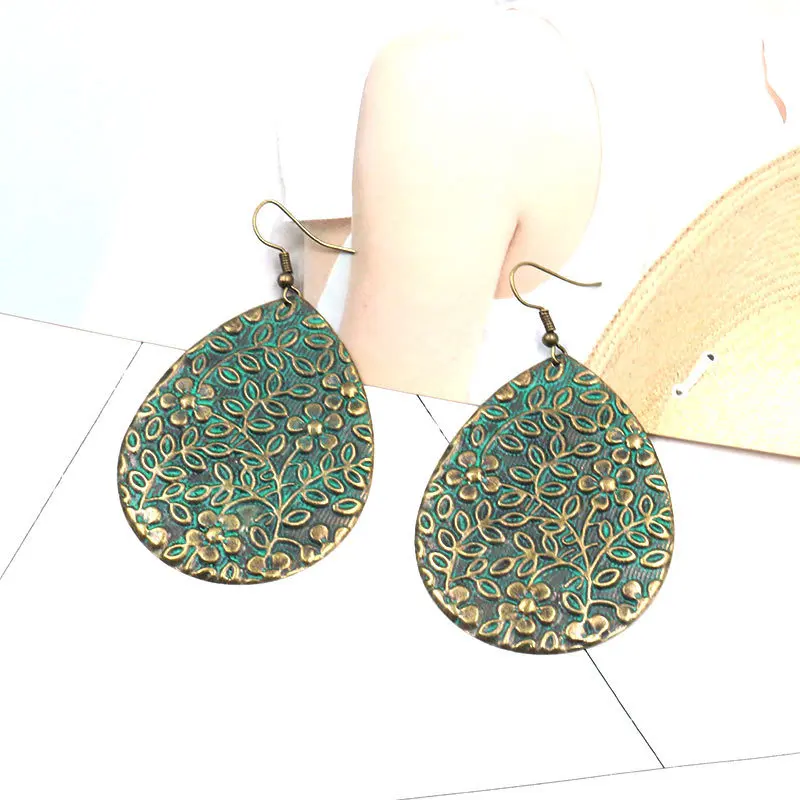YULUCH богемные супер большие капли воды милый маленький кулон в форме травы Ретро