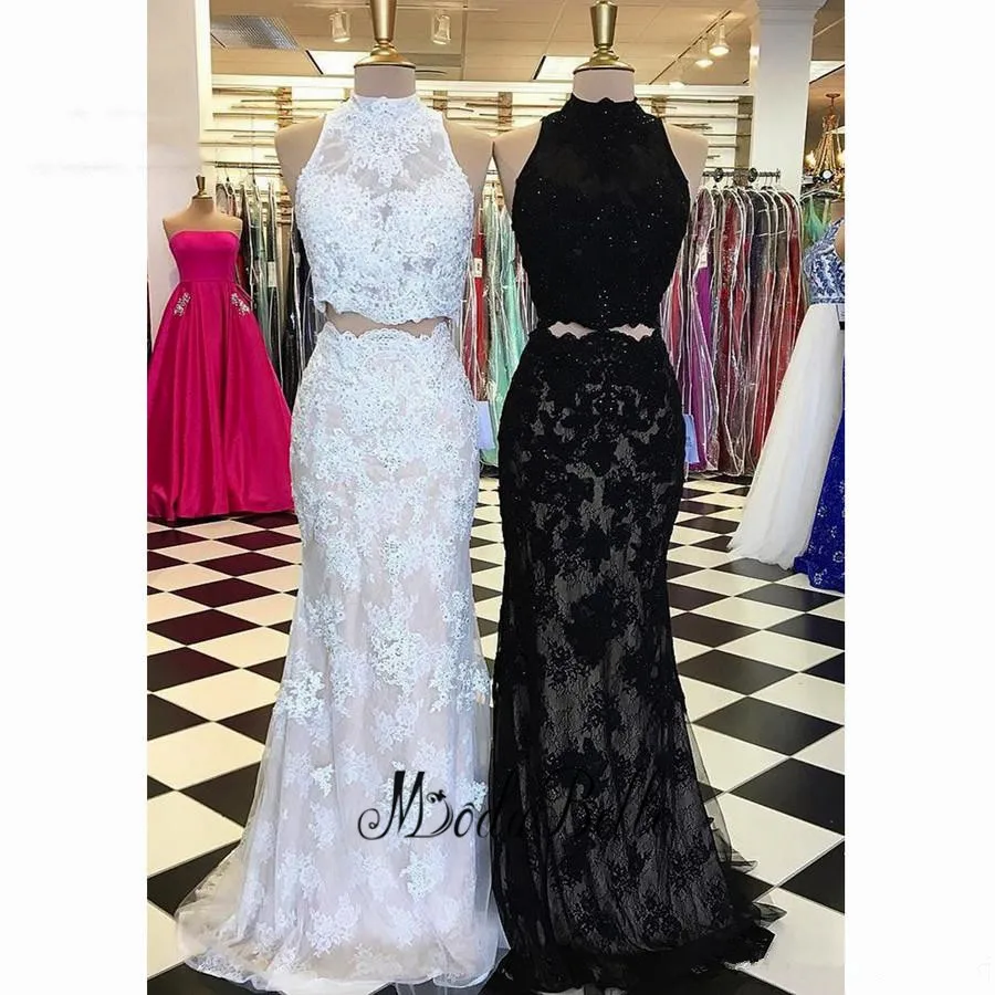 Modabelle/Белое платье для выпускного вечера из двух предметов Vestido Gala кружевное с
