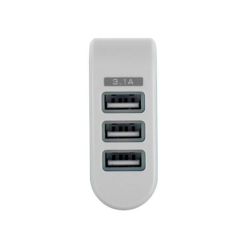 Зарядное устройство для телефона EU Plug 3 порта светодиодный легкое зарядное usb 5 в 2A
