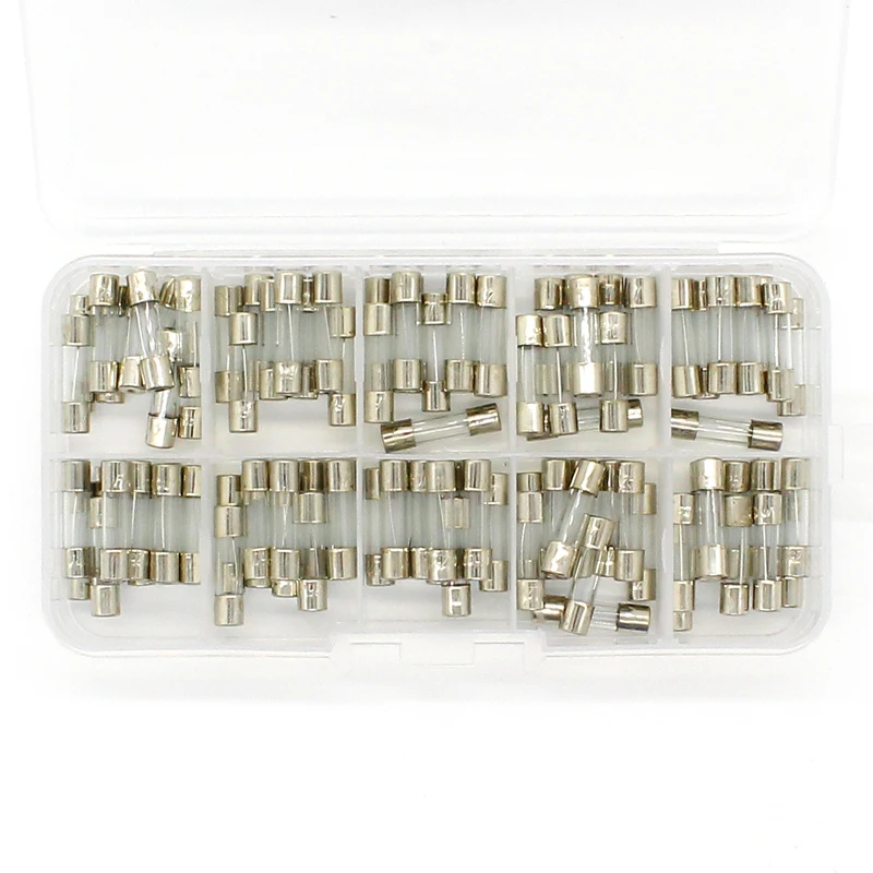 F&ampoumlrderung! 100 St&ampuumlcke Set 5x20mm Flink Glasrohrsicherung Assorted Kits flink Glassicherungen | Обустройство дома