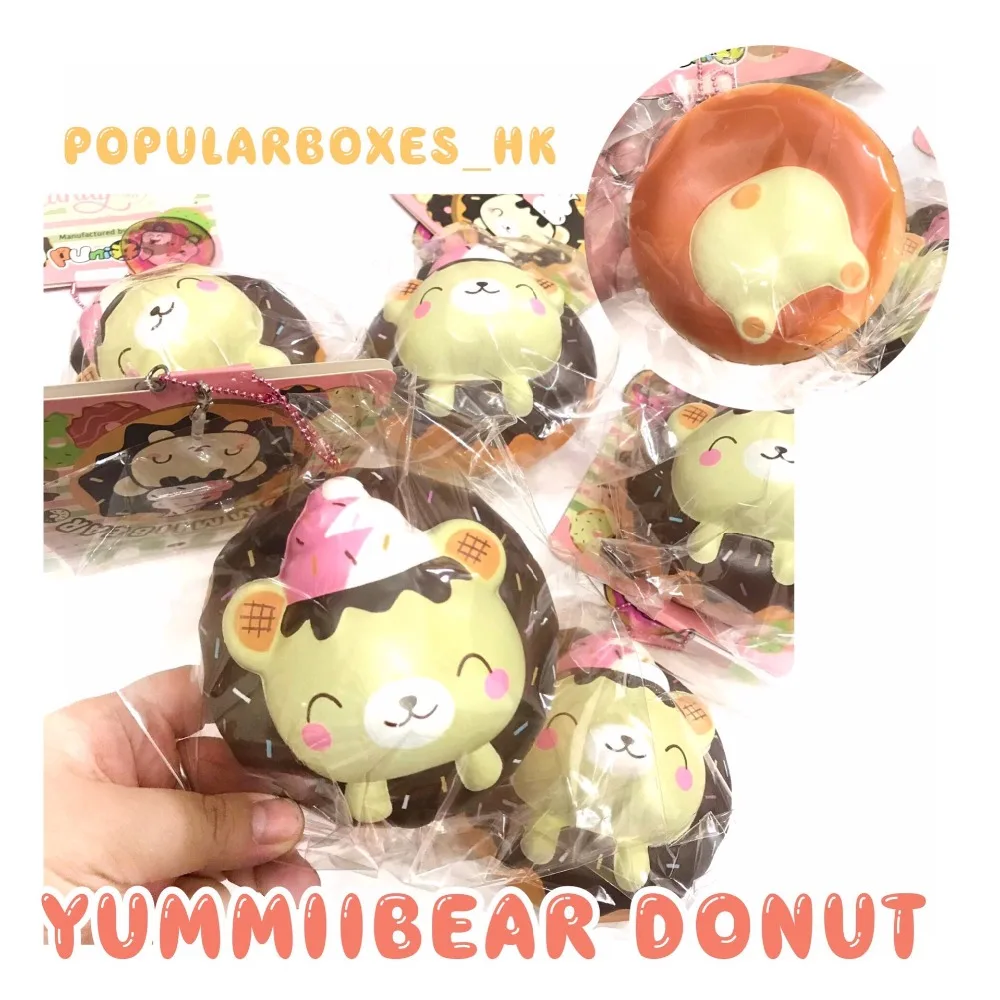 Мягкая медленно восстанавливающая форму игрушка-пончик Creamiicandy yummiibear Игрушки и