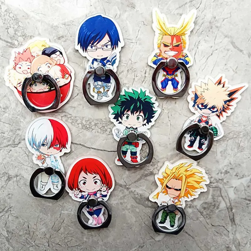 Мой герой Академии все может Bakugou Midoriya Todoroki кольцо стенд держатель для мобильного