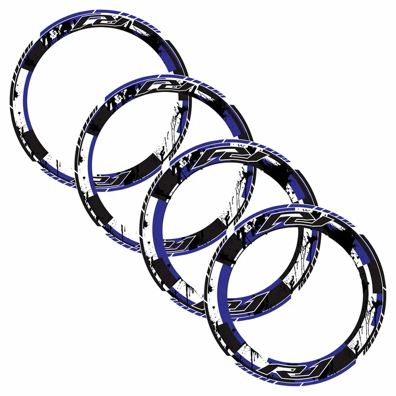 4X motorcycle sticker reflective thick edge covering rim inner and outer ring protection decorative tire for all YAMAHA R1 r1 | Автомобили