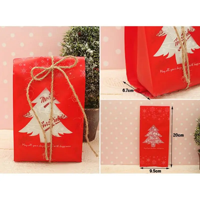 50 шт. красные/зеленые рождественские конфеты|Носки и держатели для подарков| |