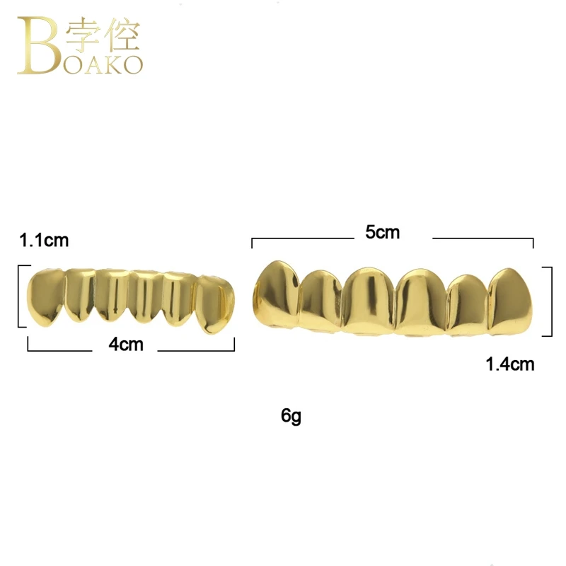 BOAKO Bling grillz для мужчин хип-хоп золотые зубные грили зуб Грилл кепки Рэппер зубы Грилл кепки s панк украшения для зубов вечерние подарок Z5