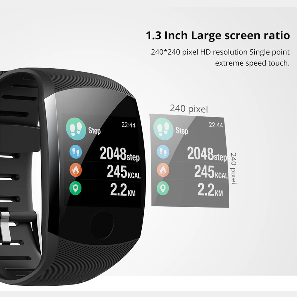 Смарт браслет Makibes B01 для мужчин и женщин фитнес трекер с Bluetooth