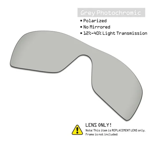 Grey Photochromic SmartVLT поляризованные Сменные линзы для солнцезащитных очков Oakley Antix-несколько вариантов - Цвет линз: Grey Photochromic