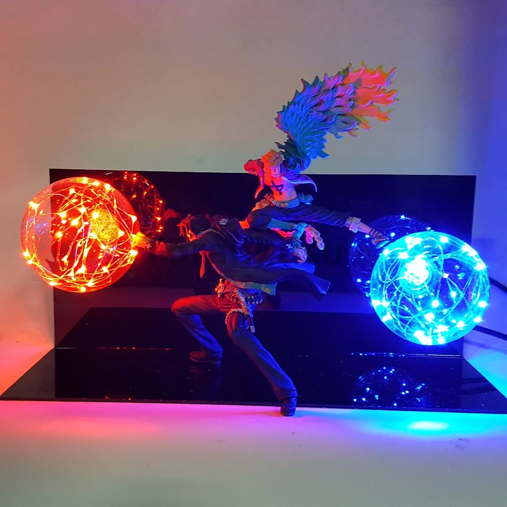 Светодиодная настольная лампа для мальчиков одна фигурка Марко Ace|toy one piece|model toytoys