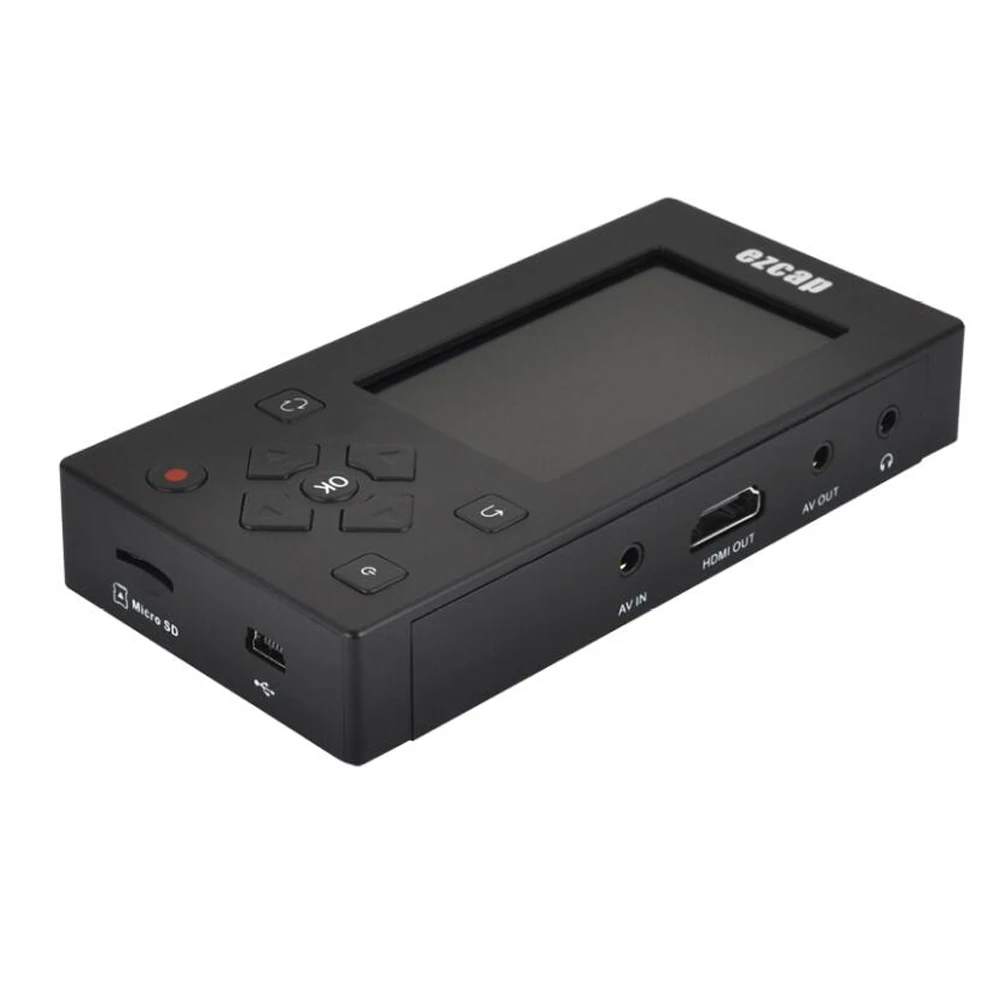 Ezcap271 AV рекордер аудио видео конвертер конвертировать VHS/видеокамеры ленты в цифровой формат " TFT экран 8 Гб памяти для VCR DVD