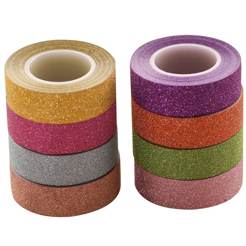 DIY лента блестящая пудра стикер стикеры для украшения альбома пластиковая ручная
