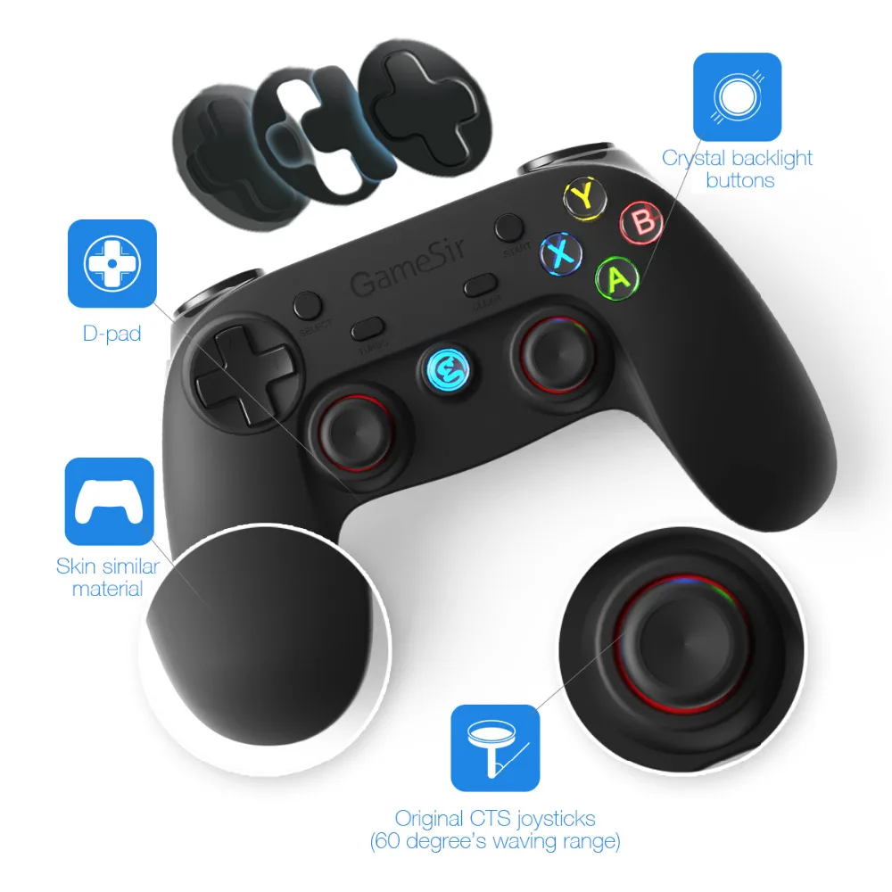 GameSir G3s Bluetooth беспроводной игровой контроллер геймпад для ПК Android телефон Windows PS3 samsung планшет gear VR игровой джойстик