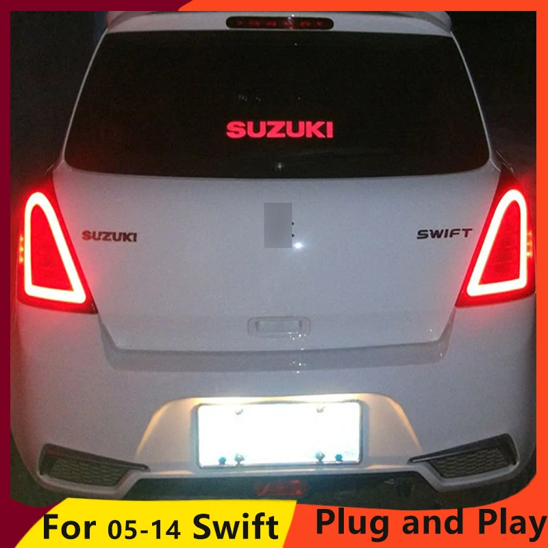 KOWELL автомобильный Стайлинг для Suzuki Swift Задний светильник s 2005- Swift Задний светильник DRL+ сигнал поворота+ тормоз+ Реверс авто аксессуары