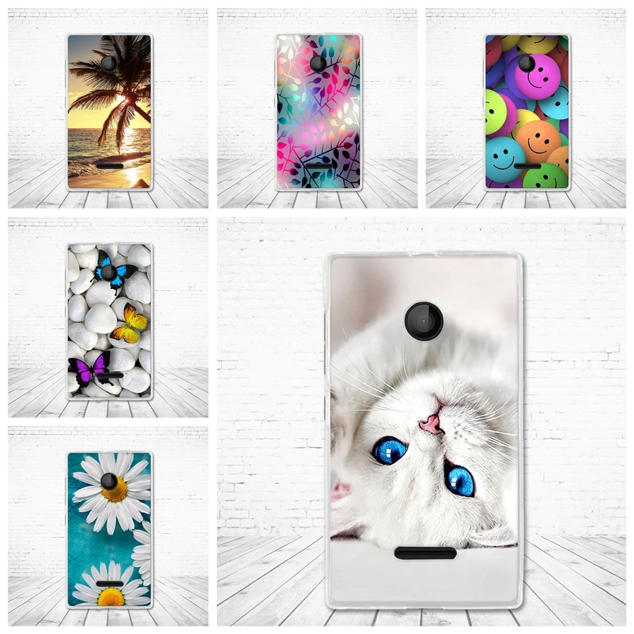 Чехол для Nokia Lumia 435 силиконовый чехол задняя крышка телефона чехлы 4 0 дюйма Lumia435