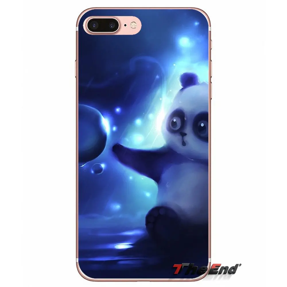 Супер милые мягкие чехлы с пандой для samsung Galaxy S2 S3 S4 S5 MINI S6 S7 edge S8 S9 Plus Note 2 3 4 5 8 Coque Fundas