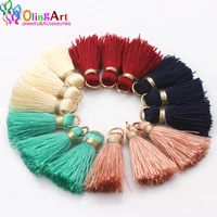 6pcslot 3cm mini colorful silky tassels charms pendant drop earring tassels for jewelry diy boho bracelet necklace graft making