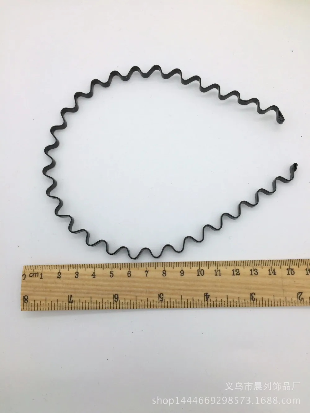 Black Wavy Hair Head Hoop Band - Fashionable Unisex Sport Headband and Hair Accessories image 6