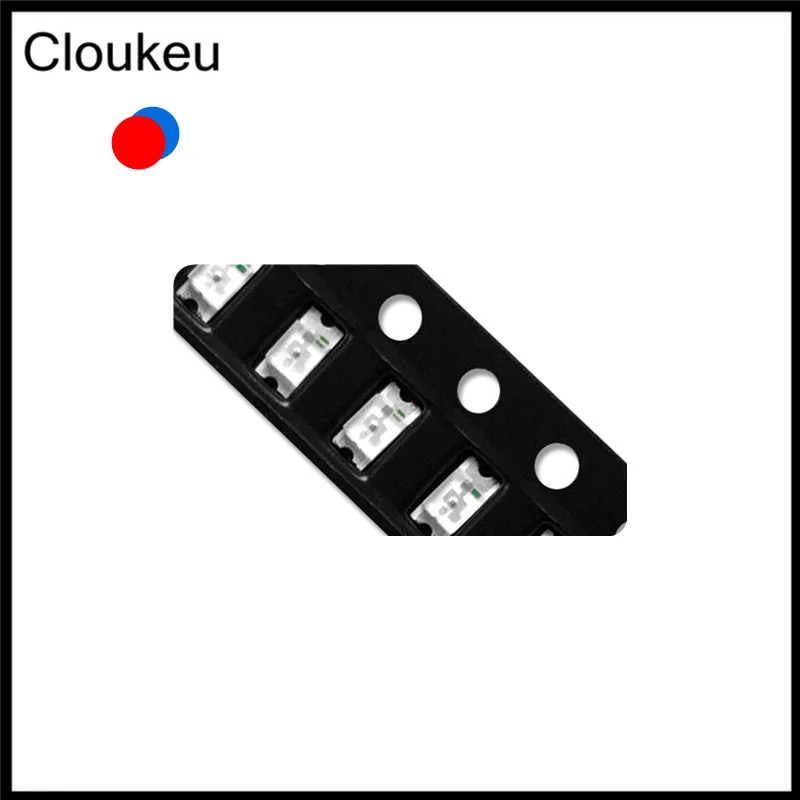 

50Pcs SMD lamp beads 0603 Red blue Double color led 1615 Light emitting diode