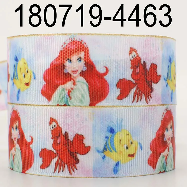 180719-4463 10 ярдов-разные размеры-принцесса grosgrain лента-мультфильм принцесса печатная лента-Милая Лента - Цвет: 180719-4463