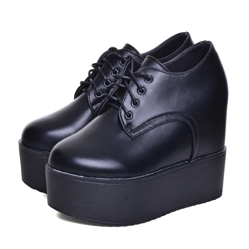 Hee Grand/Камуфляж лианы 2017 Кружево на шнуровке обувь платформе женские туфли