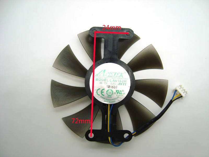 GA91S2H GeForce GTX 950 960 1050 1060 охлаждающий вентилятор GPU для ZOTAC GTX1050Ti X-игровые GTX760 2GD5 HB VGA охлаждения карт