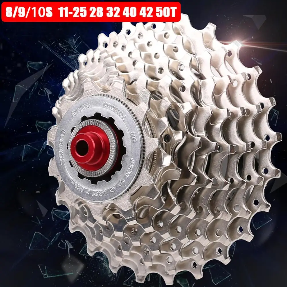 Велосипед Freewheel 8 9 10 скорость 25 32 28 40 42 50T широкий коэффициент свободного хода на MTB горный велосипед Велоспорт кассета маховик звездочка
